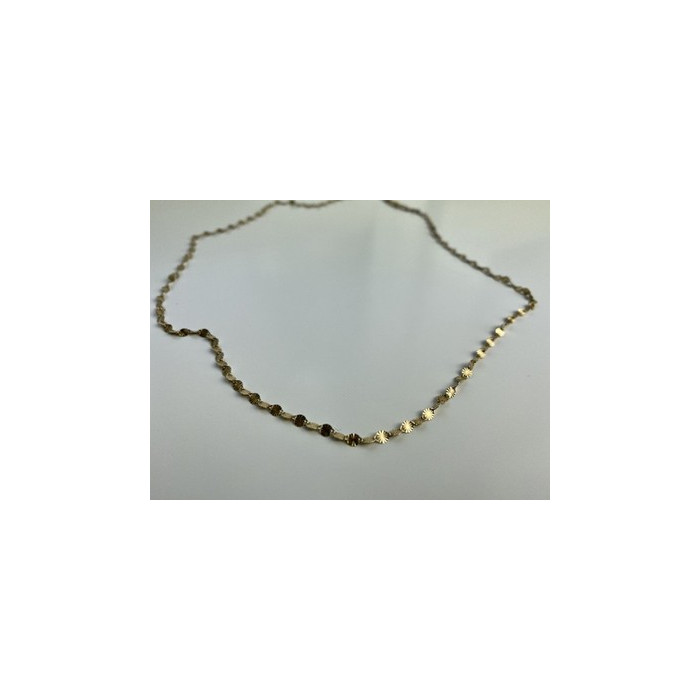 925 Sterling Silver Gold Plated Necklace Italy