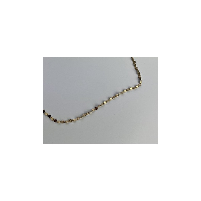 925 Sterling Silver Gold Plated Necklace Italy