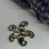 925 Sterling Silver Marcasite Starfish Brooch