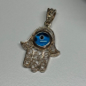 925 Sterling Silver Hamsa Hand Amulet Pendant