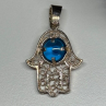 925 Sterling Silver Hamsa Hand Amulet Pendant