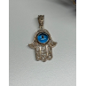 925 Sterling Silver Hamsa Hand Amulet Pendant