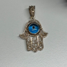 925 Sterling Silver Hamsa Hand Amulet Pendant