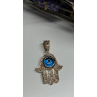 925 Sterling Silver Hamsa Hand Amulet Pendant