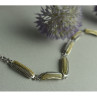 925 Sterling Silver Gold Plated Bracelet Italy Size 7.5 IN