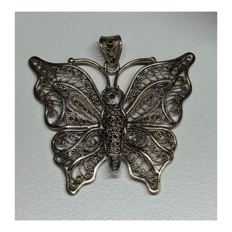 925 Sterling Silver Butterfly Pendant