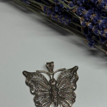 925 Sterling Silver Butterfly Pendant