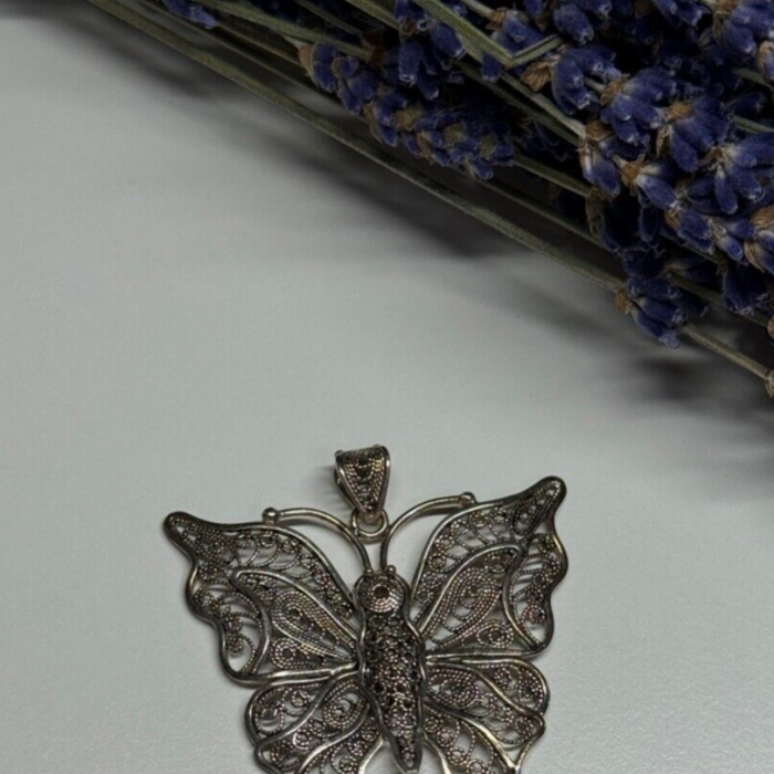 925 Sterling Silver Butterfly Pendant