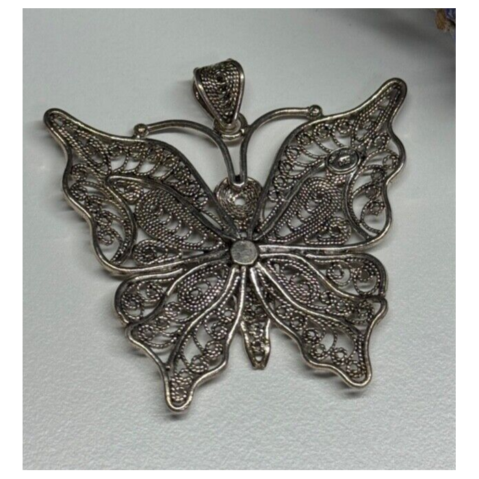 925 Sterling Silver Butterfly Pendant