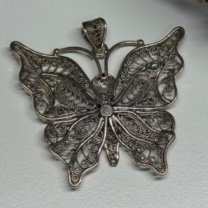 925 Sterling Silver Butterfly Pendant