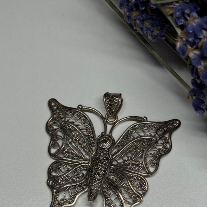 925 Sterling Silver Butterfly Pendant