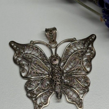 925 Sterling Silver Butterfly Pendant