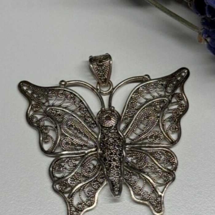 925 Sterling Silver Butterfly Pendant