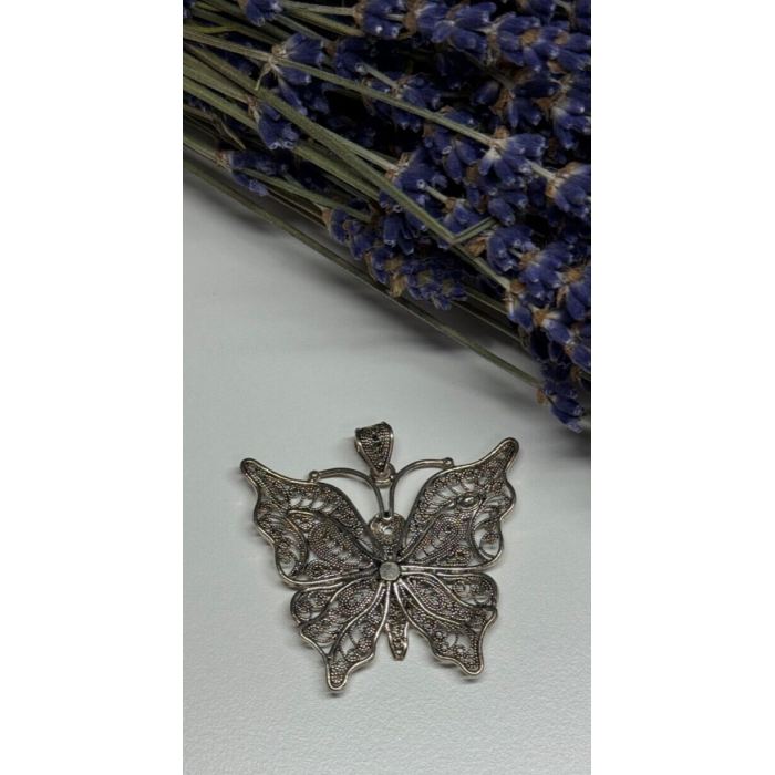 925 Sterling Silver Butterfly Pendant