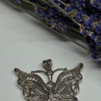925 Sterling Silver Butterfly Pendant