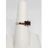 10K 417 YELLOW GOLD & GARNET RING MW SIZE 6