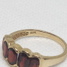 10K 417 Yellow Gold & Garnet Ring MW Size 6
