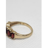 10K 417 YELLOW GOLD & GARNET RING MW SIZE 6