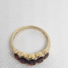 10K 417 Yellow Gold & Garnet Ring MW Size 6