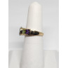 10K YELLOW GOLD TOPAZ, AMETHYST, PERIDOT, CITRINE & GARNET RING  SIZE 5