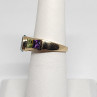 10K Yellow Gold Topaz, Amethyst, Peridot, Citrine & Garnet Ring Size 5