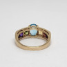 10K Yellow Gold Topaz, Amethyst, Peridot, Citrine & Garnet Ring Size 5