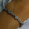 925 Sterling Silver Infinity Heart Bracelet Length 6-8