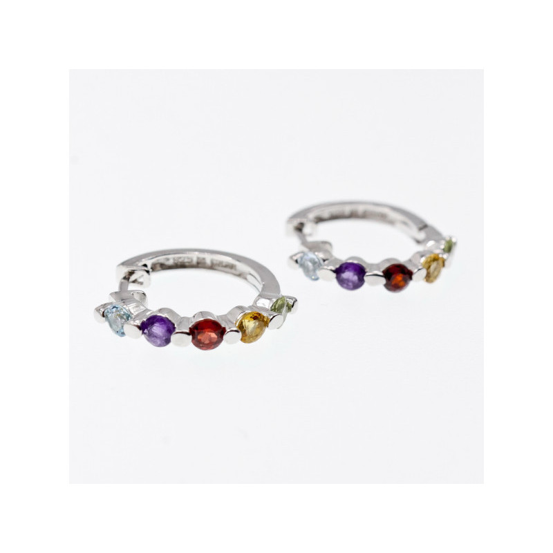 925 STERLING SILVER MULTI GEMSTONES 