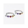 925 STERLING SILVER MULTI GEMSTONES 