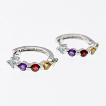 925 Sterling Silver Multi Gemstones 