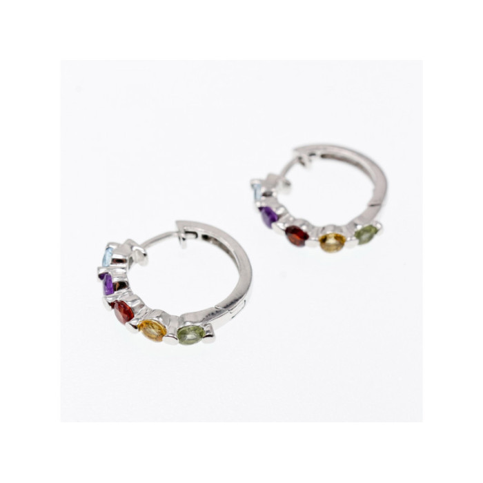 925 STERLING SILVER MULTI GEMSTONES 