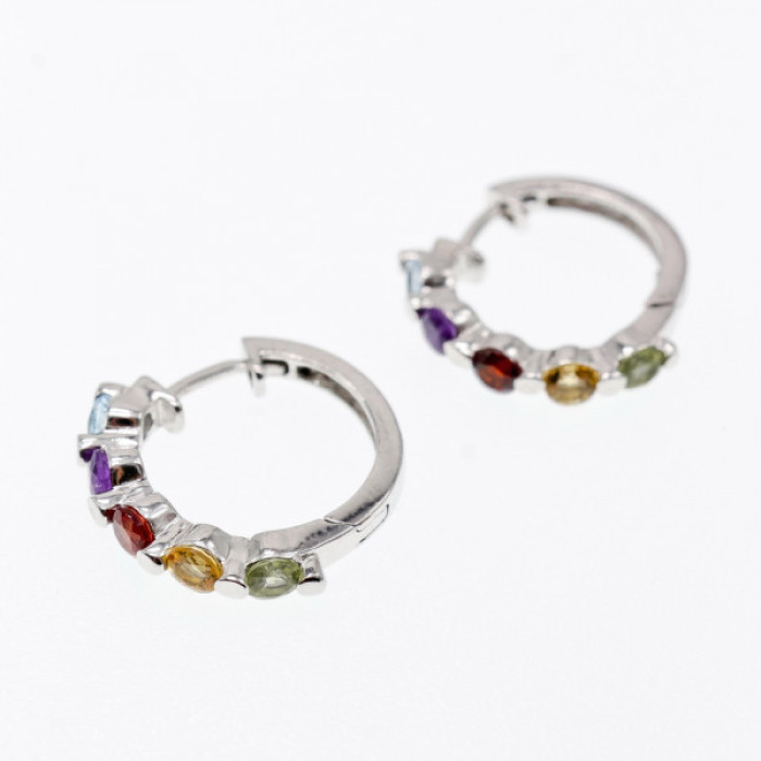 925 Sterling Silver Multi Gemstones 