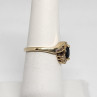 10K Yellow Gold Sapphire & Diamonds Ring Size 5.5