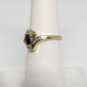 10K Yellow Gold Sapphire & Diamonds Ring Size 5.5