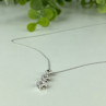 10K White Gold Diamonds Chain With Pendant
