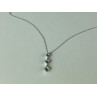 10K WHITE GOLD DIAMONDS CHAIN WITH PENDANT