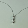 10K White Gold Diamonds Chain With Pendant