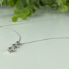 10K White Gold Diamonds Chain With Pendant
