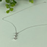 10K White Gold Diamonds Chain With Pendant