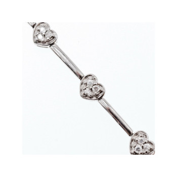 925 Sterling Silver CZ Bracelet 