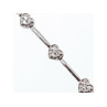 925 Sterling Silver CZ Bracelet 