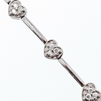 925 Sterling Silver CZ Bracelet 