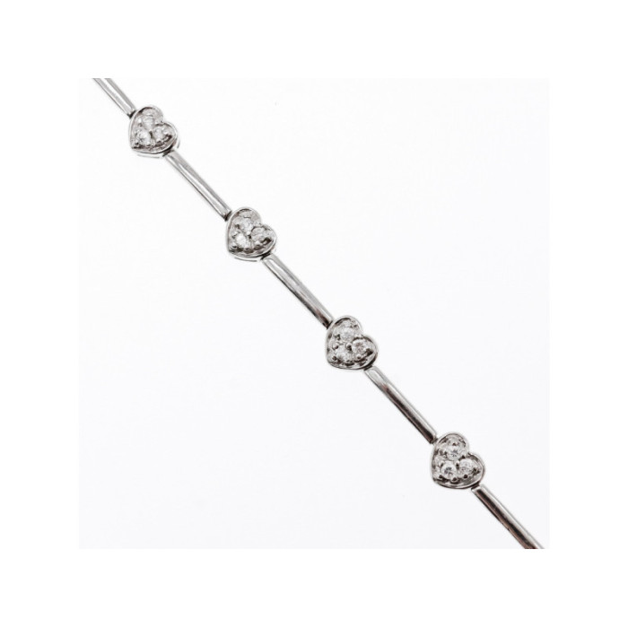 925 Sterling Silver CZ Bracelet 