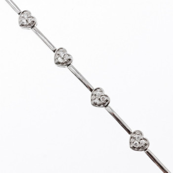 925 Sterling Silver CZ Bracelet 