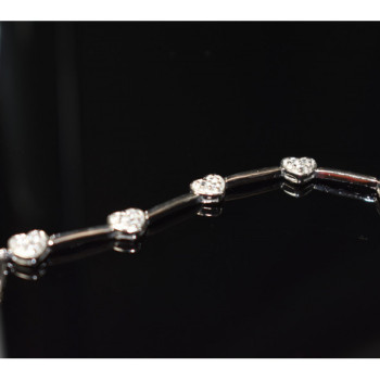 925 Sterling Silver CZ Bracelet 