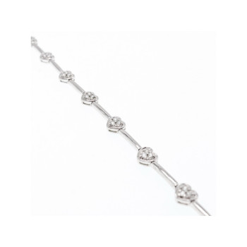 925 Sterling Silver CZ Bracelet 