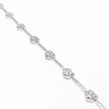 925 Sterling Silver CZ Bracelet 