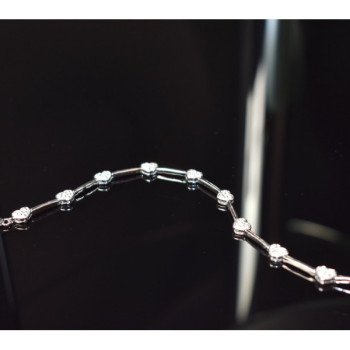 925 Sterling Silver CZ Bracelet 