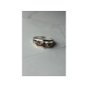 925 Sterling Silver Garnet Ring Size 6.5