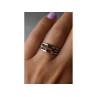 925 Sterling Silver Garnet Ring Size 6.5